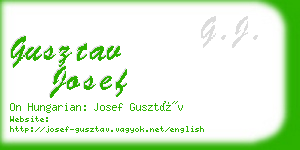 gusztav josef business card